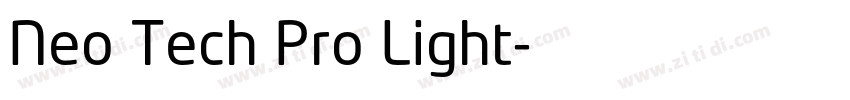 Neo Tech Pro Light字体转换